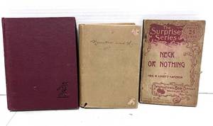 lot 126 image: 3 Antique Books. The Sad Sack, Neck or Nothing, Narrative a Lyric Poems