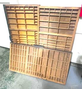 lot 127 image: Three Type Setter Drawers