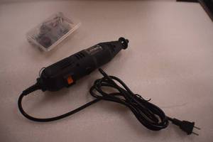 lot 12 image: WEN 23101 1-Amp Variable Speed Rotary Tool with 100 Accessories