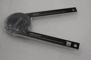 lot 23 image: WEN ME175P 7.25-Inch Aluminum Alloy Miter Saw Protractor with Laser-Engraved Scales