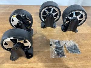 lot 30 image: Lot of Unused Chrome Toolbox Wheels