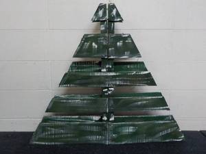 lot 1 image: Wood Xmas Tree IndoorOutdoor 38 x ...