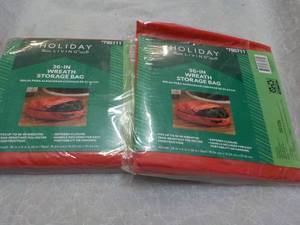 lot 9 image: 2 Holiday Living 36 Wreath Storage...