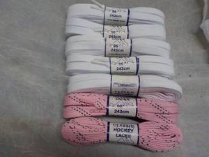 lot 25 image: 7 Classic Hockey 96 Skate Laces...