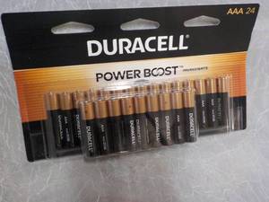 lot 35 image: 24 Duracell Power Boost AAA Batteri...