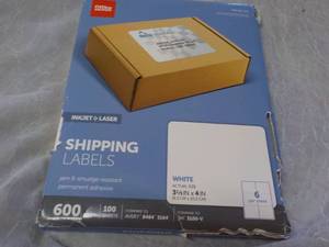 lot 51 image: 600 Office Depot White  3 13 x 4 ...