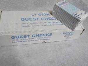 lot 80 image: Case of 2500 Guest Checks...