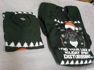 lot 111 image: 2 Holiday Sweatshirts size Large...