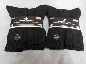 lot 120 image: 12 pair Wear Proof Black Athletic S...