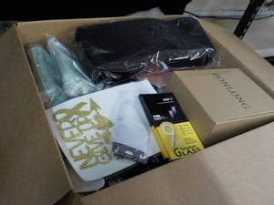 lot 140 image: Box of New Overstocks from Amazon...