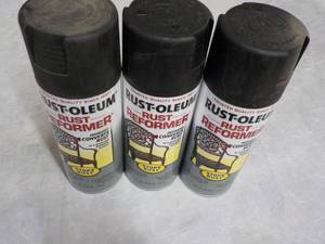 lot 184 image: 3 Cans Rust-Oleam Rust Reformer...