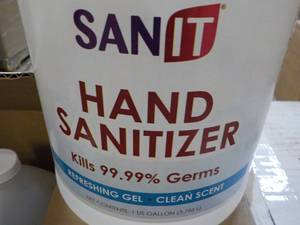 lot 234 image: 4 Gallons Sanit Hand Sanitizer...