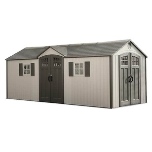lot 1 image: Lifetime 20 ft. x 8 ft. Resin Garden Building Shed