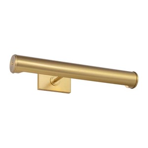 lot 36 image: (2) Generation Lighting Azer 18 in. 2-Light Bathroom Bedroom Wall Fixture In Burnished Brass Finish With Burnished Brass Shade