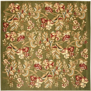 lot 56 image: SAFAVIEH Lyndhurst Sage 8 ft. x 8 ft. Square Border Area Rug