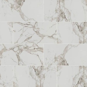 MSI Crystal Bianco 12 in. x 24 in. Polished Porcelain Stone Look Floor and Wall Tile (512 sq. ft.)