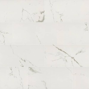 lot 175 image: MSI Carrara White 12 in. x 24 in. Matte Porcelain Marble Look Floor and Wall Tile (512 sq. ft.)