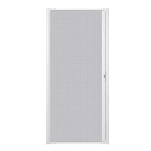 lot 176 image: Andersen 36 in. x 78 in. LuminAire White for Single Entry Door 32 in.-36 in. Universal Handed Aluminum Retractable Screen Door