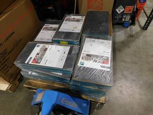 lot 2 image: Nightfall Slate 8mm T x 12.99 in. W Water Resistant Laminate Wood Flooring (473 sq. ft.)