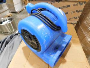 lot 39 image: B-Air 14 HP Air Mover Blower Fan for Water Damage Restoration Carpet Dryer Floor Home and Plumbing Use in Blue