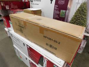 lot 83 image: VEIKOUS 6.5 ft. Pre-Lit LED Flocked Artificial Christmas Tree with Warm White Light