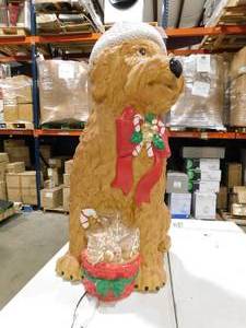 lot 89 image: Christmas Holiday Lighted Dog