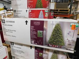 lot 91 image: Balsam Hill BH Balsam Fir Full Tree - Realistic Artificial Christmas Tree, Premium Stand, Storage Bag & Easy Assembly for Indoor Holiday Decorating, Clear, 7.5ft
