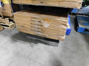 lot 130 image: 28 in. x 80 in. x 1-38 in. Shaker White Primed 5-Panel Solid Core Wood Interior Slab Door lot of 6