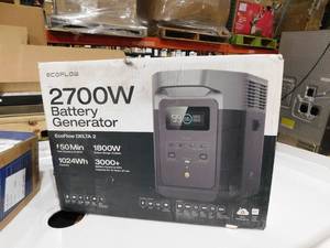 lot 156 image: EcoFlow Battery Generator DELTA 2 Solar Generator, 1800W Output, 1024Wh LFP Power Station, Home Backup,Camping,Push-Button Start