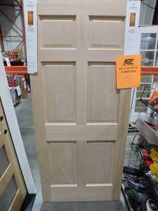 lot 191 image: 36 in. x 80 in. 6 Panel Door Slab