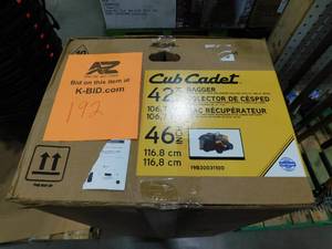 lot 192 image: Cub Cadet Original Equipment 42 in. and 46 in. Double Bagger for XT1 and XT2 Series Riding Lawn Mowers (2015 and After)