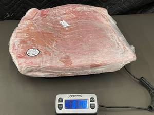 lot 4 image: Vacuum Sealed Pork Belly 8 lbs 14.9 oz
