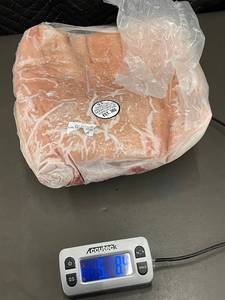 lot 102 image: Frozen Pork Belly Slab 5 lb 8.4 oz