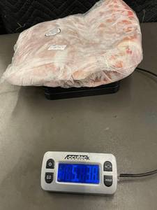 lot 152 image: Frozen Pork Belly Slab 5.85 lbs Vacuum-Sealed