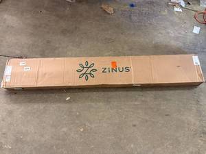 lot 22 image: Zinus Queen Black Platform Bed Frame
