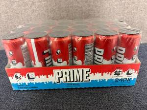 lot 120 image: 24Pk Of Prime Ice Pop Energy Drinks