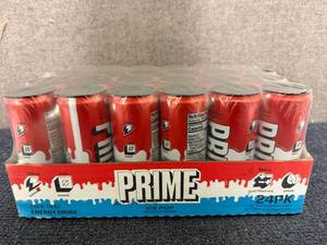 lot 122 image: 24Pk Of Prime Ice Pop Energy Drinks