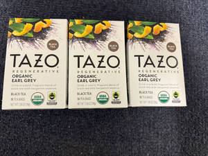 lot 205 image: 3 Packs Of Tazo Earl Grey Black Tea