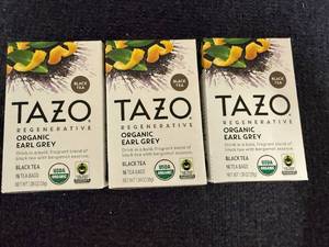 lot 207 image: 3 Packs Of Tazo Earl Grey Black Tea