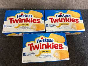 lot 217 image: 3 Boxes Of Hostess Banana Twinkies