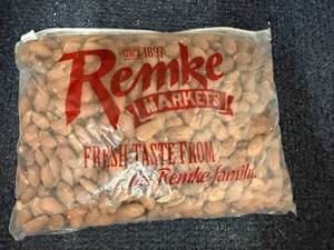lot 225 image: 1.5Lb Bag Of Lightly Salted Almonds