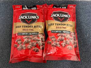 lot 229 image: 2 Bags Of Jack Links Beef Tender Bites