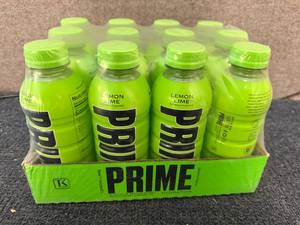 lot 144 image: 12 Bottles Of Prime Hydration Lemon Lime