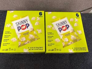 lot 131 image: 3 Packs Of Skinny Pop Original Popcorn