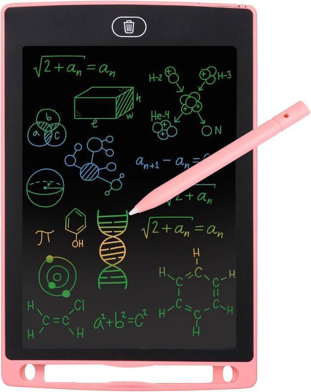 lot 924 image: Dartwood LCD Writing Tablet - 8.5 Inch Colorful Electronic Doodle Board and Drawing Pad for Kids (Pink)