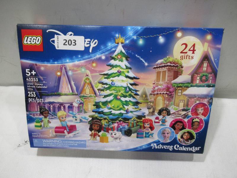 lot 203 image: NEW LEGO  Disney Princess Advent Calendar 2024 - 43253