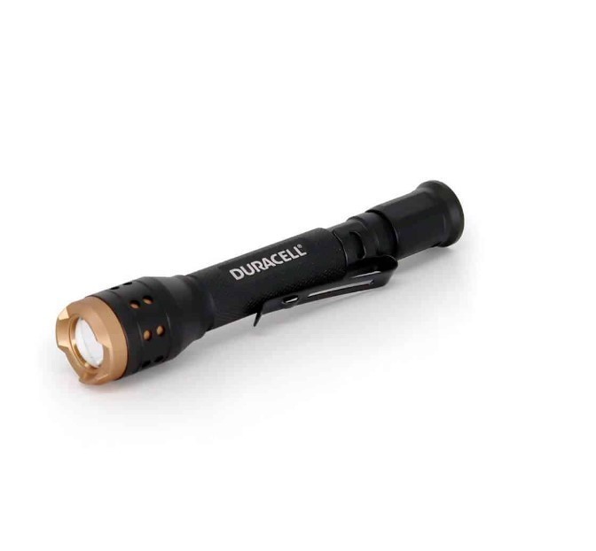 lot 249 image: NEW Duracell 150 Lumen Aluminum Focusing LED Flashlight
