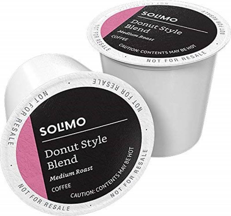 lot 386 image: NEW Solimo Medium Roast Coffee Pods, Donut Style, Compatible with Keurig 2.0 K-Cup Brewers, 100 Count