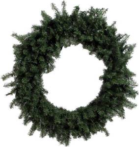 lot 139 image: Vickerman 72 Canadian Pine Artificial Christmas Wreath, Unlit - Faux Large Christmas Wreath - Seasonal Indoor Home Decor
