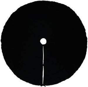 lot 172 image: Vickerman QTX17792 72 Plush Black Velvet Christmas Tree Skirt